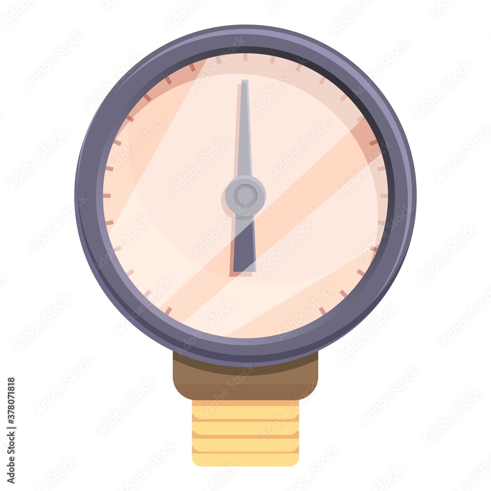Poster device manometer icon. cartoon of device manometer vector icon for web design isolated on white back