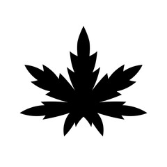 Obraz premium Marijuana leaf or cannabis leaf weed icon
