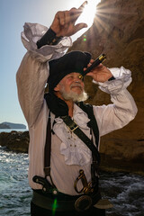 pirate goes ashore