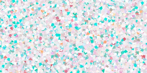 Obraz premium Light blue vector template with crystals, triangles.