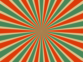 Fototapeta premium 3色サンバースト背景（クリスマス）