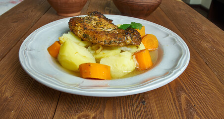 Irish coddled pork