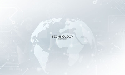 abstract technology communication concept vector background