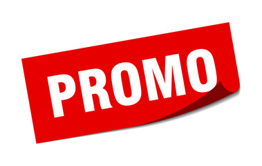 promo sticker. square isolated label sign. peeler