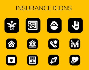 insurance icon set