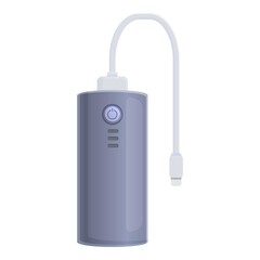 Shop power bank icon. Cartoon of shop power bank vector icon for web design isolated on white background