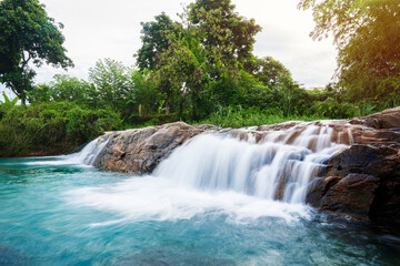 Fototapeta premium Waterfall and Landscape of natural