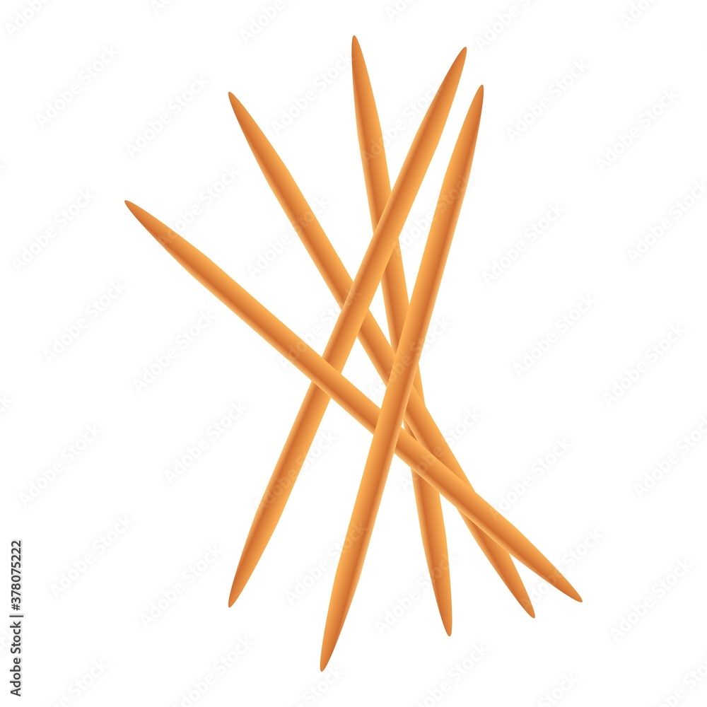 Aufkleber toothpick stack icon. cartoon of toothpick stack vector icon for web design isolated on white backgr