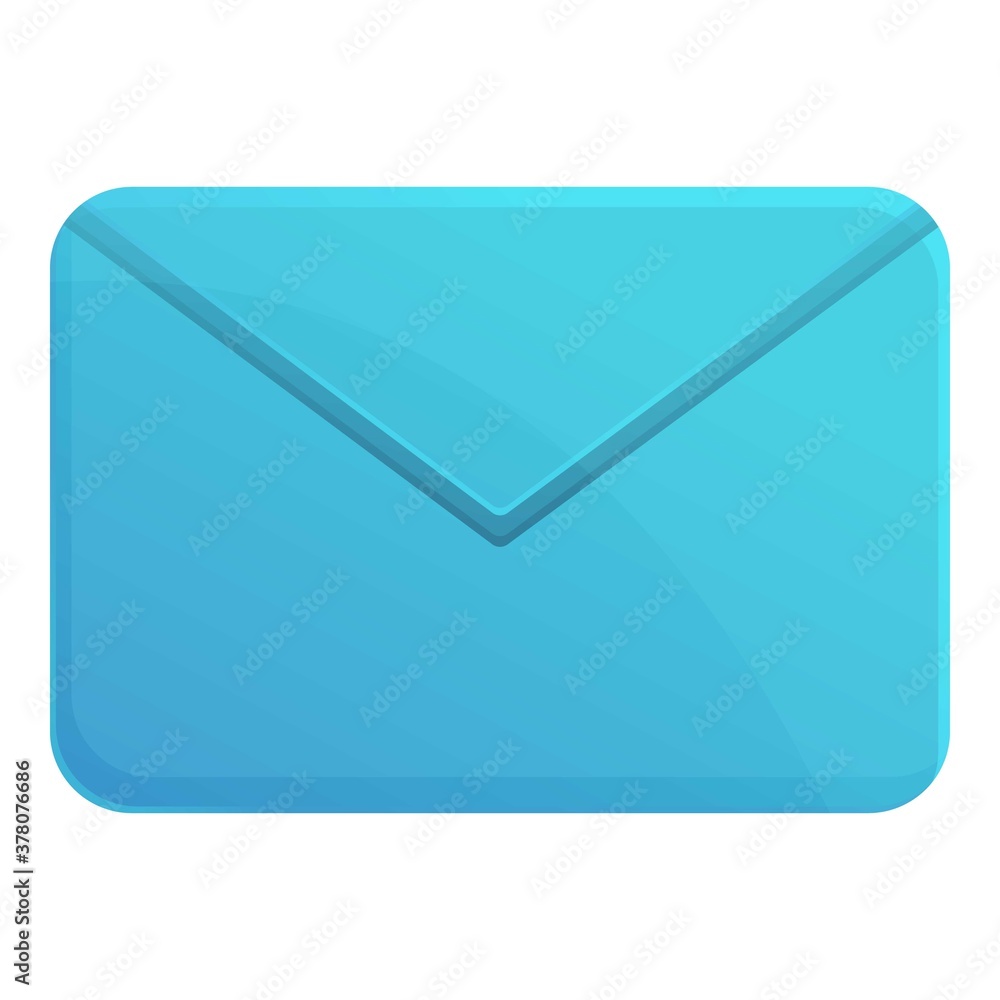 Poster document envelope icon. cartoon of document envelope vector icon for web design isolated on white ba