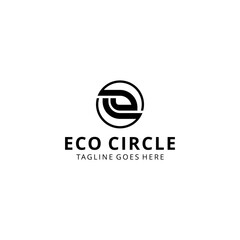 Creative Illustration modern E sign geometric logo design template