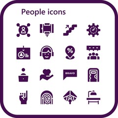 people icon set