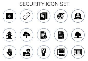 security icon set