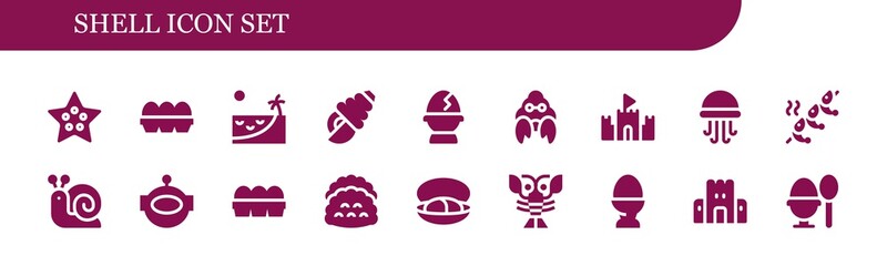 shell icon set