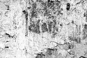 Texture of a concrete wall with cracks and scratches which can be used as a background