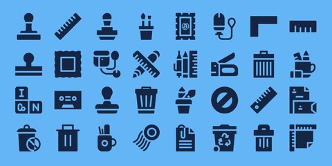 supplies icon set