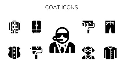 coat icon set