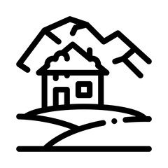 arctic house icon vector. arctic house sign. isolated contour symbol illustration