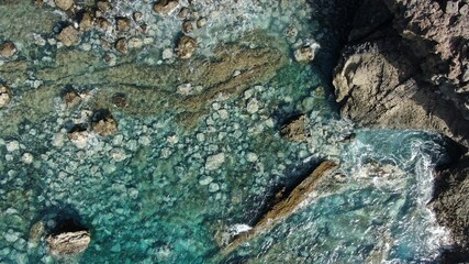 Sea,sky and earth come together creating authentic natural beauties