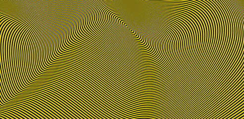 Fototapeta premium Abstract circular striped background. Pattern with optical illusion. 3D geometrical vector illustration.