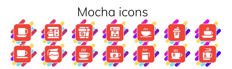 mocha icon set