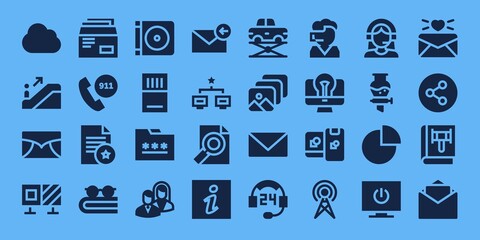 Modern Simple Set of information Vector filled Icons