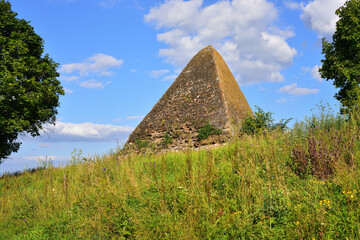 View of the second powder magazine from the side of the first powder magazine in a Turkish-style...