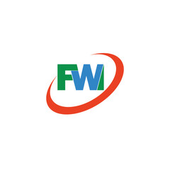 pharmacy fw letter logo is simple, easy to understand and authoritative