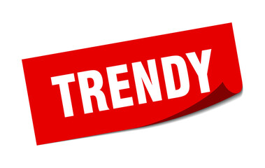 trendy sticker. square isolated label sign. peeler