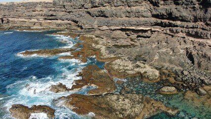 Sea,sky and earth come together creating authentic natural beauties