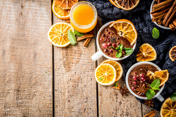 Mulled wine hot chocolate