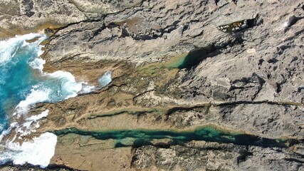 Sea,sky and earth come together creating authentic natural beauties