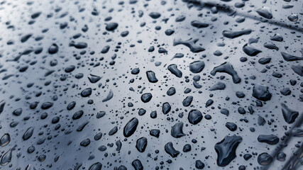 rain drop on the glass mirror wall.