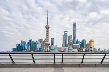 city skyline of shanghai in china.