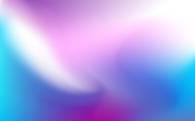Abstract Blurred blue teal pink purple white background. Soft light gradient wave backdrop with place for text. Vector illustration for your graphic design, banner, poster or wallpapers website