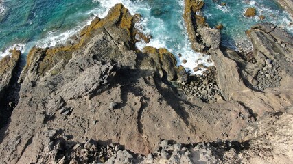 Sea,sky and earth come together creating authentic natural beauties