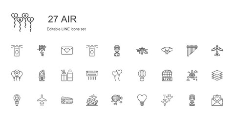 air icons set