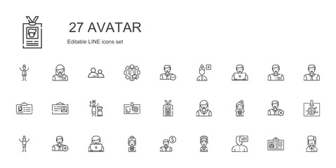 avatar icons set