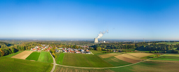 Luftaufnahme Gundremmingen und AKW © ARochau