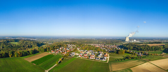 Luftaufnahme Gundremmingen und AKW © ARochau
