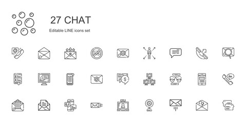 chat icons set