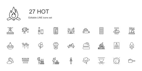 hot icons set