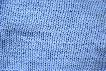 Blue color background knitting cotton