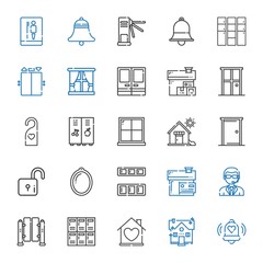door icons set