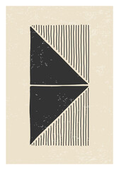 Trendy abstract creative minimalist artistic hand drawn composition