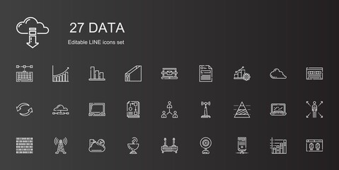 data icons set