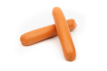 Sausages isolated on a white background