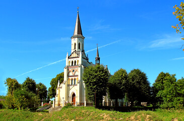 Sietesz, Markowa, Nowosielce, Parafia, Kościół, Zabudowa, Zabytek, Kościół, Skansen, Chata, Chłopska, Zagroda,  © woodyd