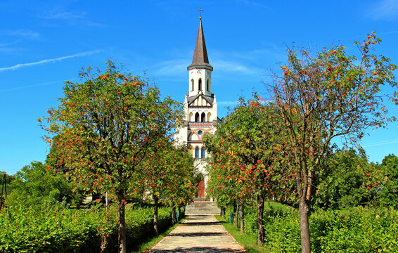 Sietesz, Markowa, Nowosielce, Parafia, Kości&oacute;ł, Zabudowa, Zabytek, Kości&oacute;ł, Skansen, Chata, Chłopska, Zagroda, 