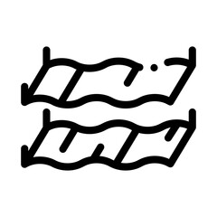 embossed stretch ceiling icon vector. embossed stretch ceiling sign. isolated contour symbol illustration