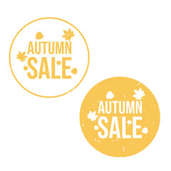  Autumn rubber stamp sale banner